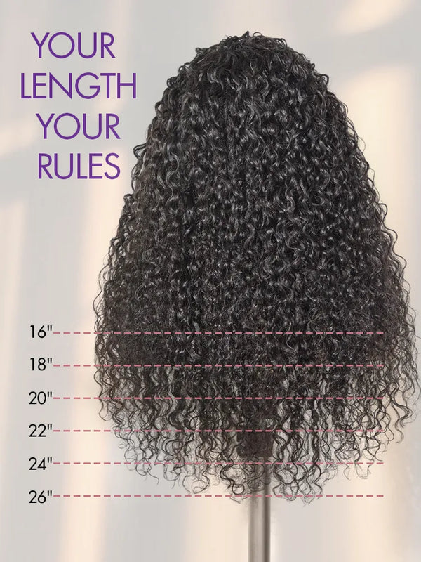Luvme Too Easy Texture™ 3-In-1 Half Wig 180% Density Water Wave Glueless Flexi-Fit Drawstring Wig