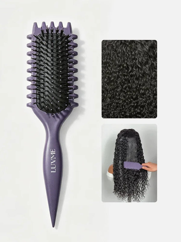 LUVME Curved Curl Repair Comb - Restores Shape and Smooths Messy Curls