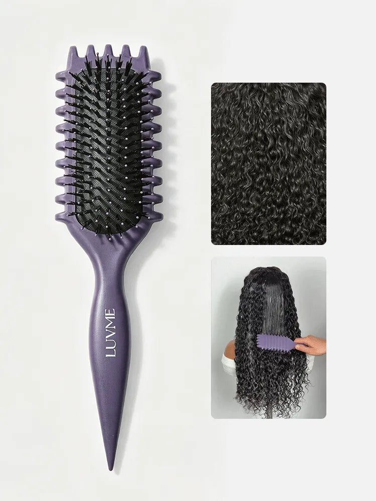 LUVME Curved Curl Repair Comb - Restores Shape and Smooths Messy Curls Main image