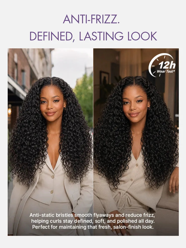 LUVME Curved Curl Repair Comb - Restores Shape and Smooths Messy Curls