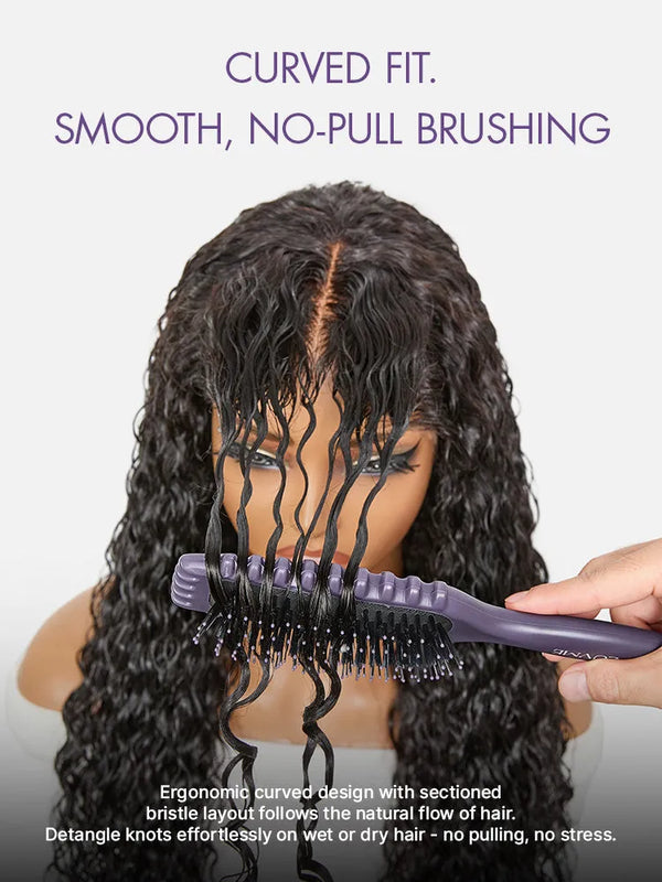 LUVME Curved Curl Repair Comb - Restores Shape and Smooths Messy Curls