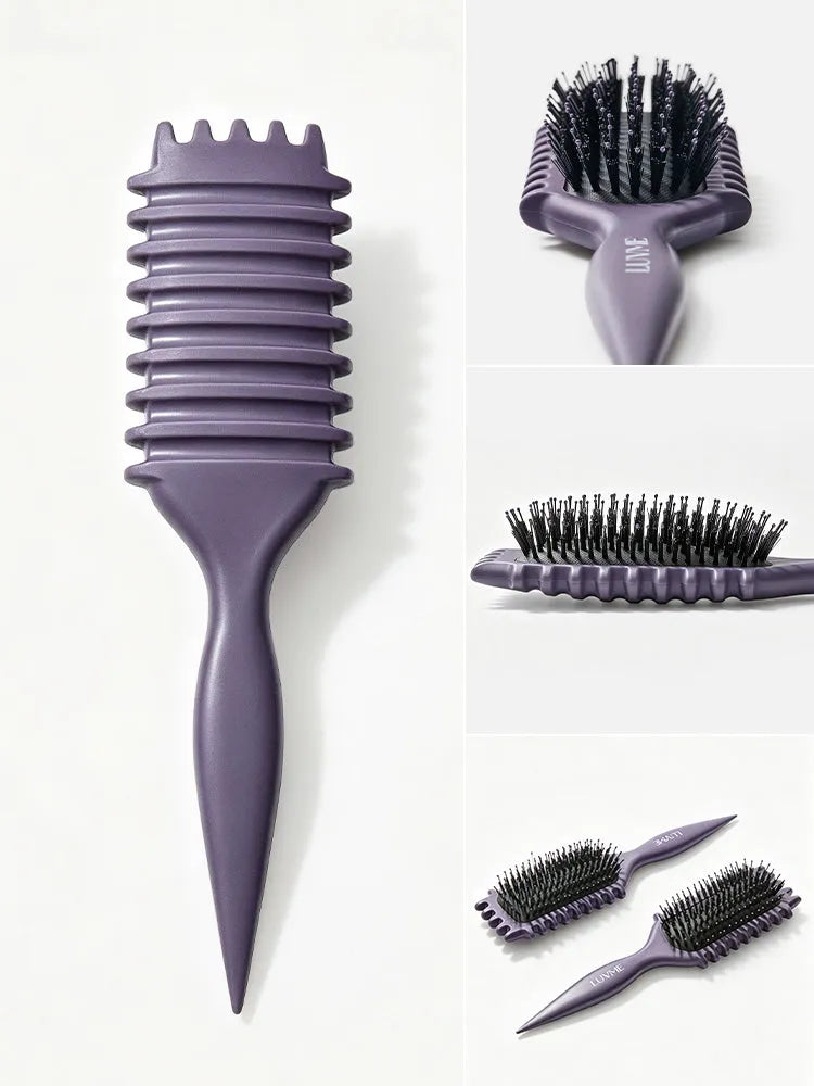 LUVME Curved Curl Repair Comb - Restores Shape and Smooths Messy Curls