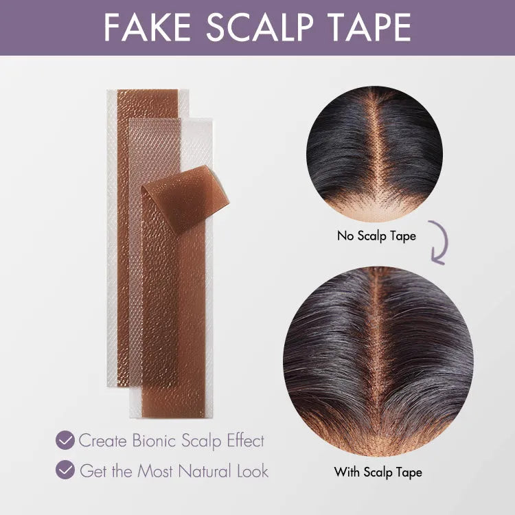 8pcs Fake Scalp Tape for Wigs, Invisible Knots & Grids Eraser Main image