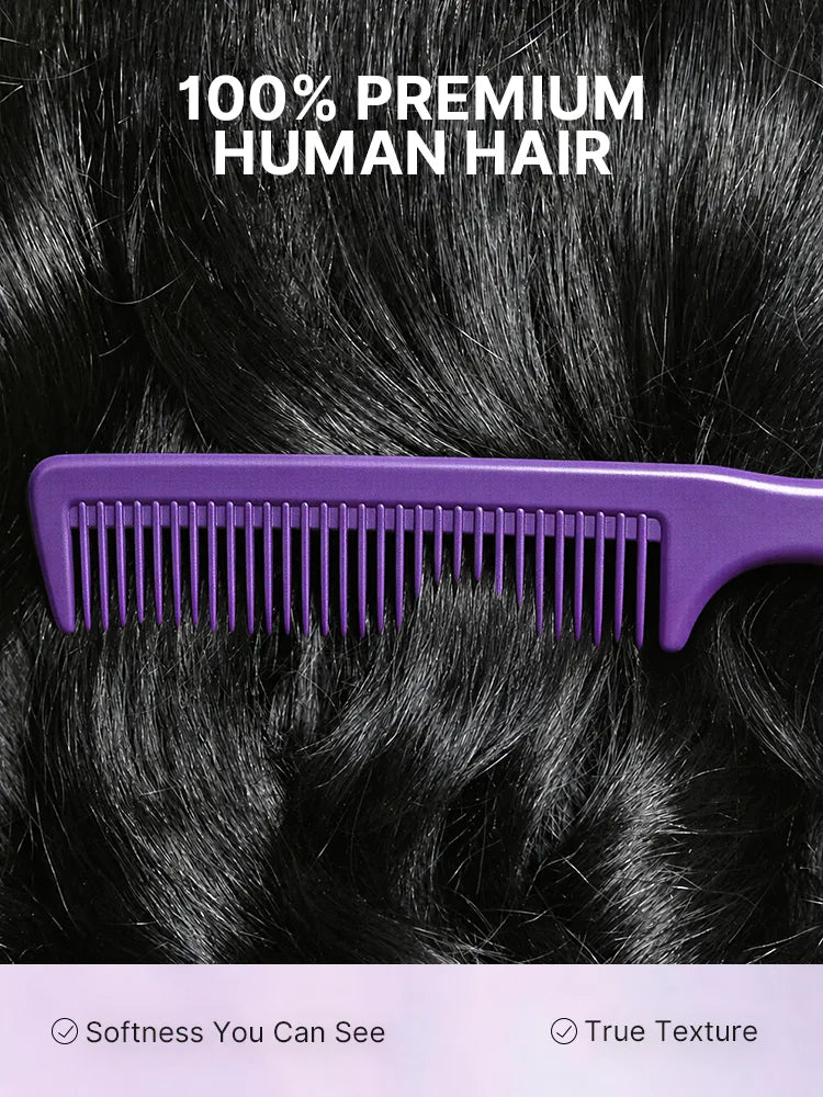 180% Density Effortless Natural Black Kinky Straight 5x5 HD Lace Loose Wave Wig Pre-cut Lace
