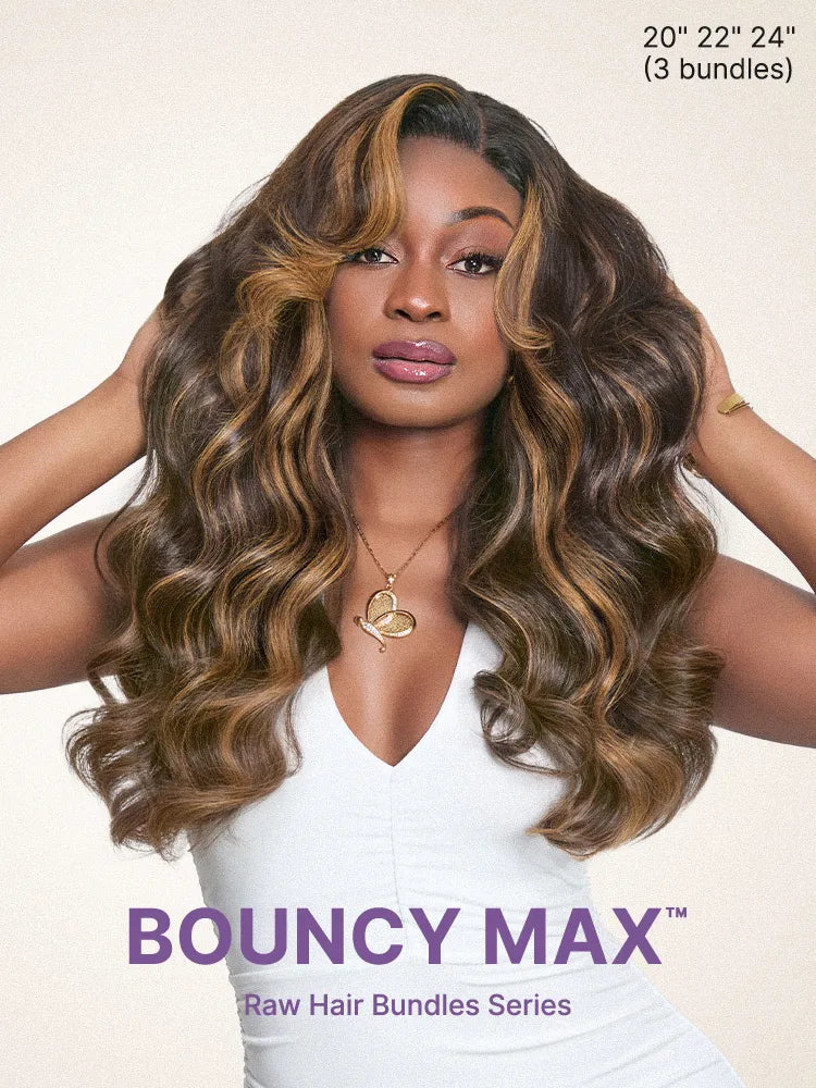 Brown Highlight Body Wave Bundles 100% Premium Remy Human Hair Bundles 1pc / 3pcs Secondary image