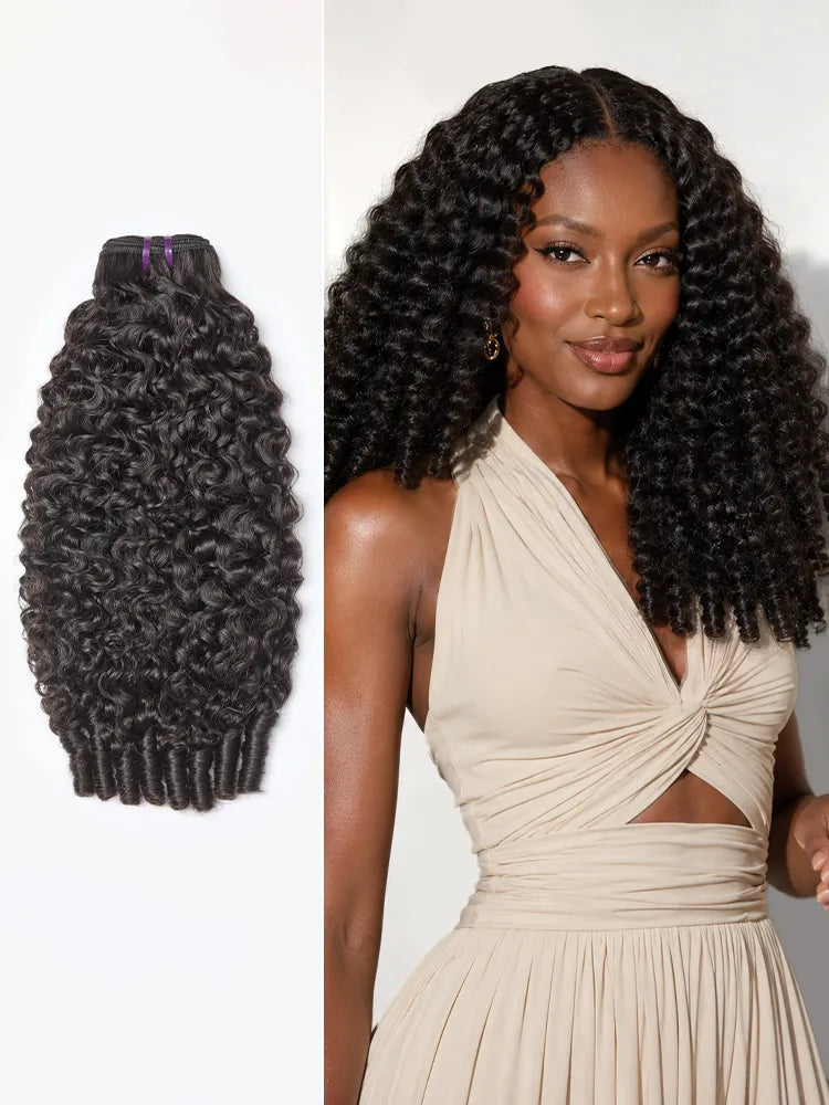 1pc Soft & Voluminous Burmese Curly 100% Virgin Human Hair Bundles Main image