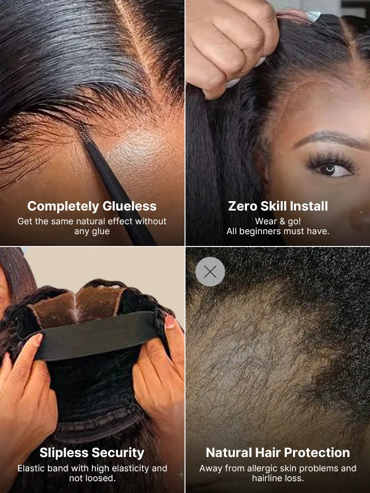 Sun-Kissed Warm Tone Brown with Blonde Highlights 180% Density Loose Wave Glueless 5x5 Closure Lace Wig Pre-Cut Lace