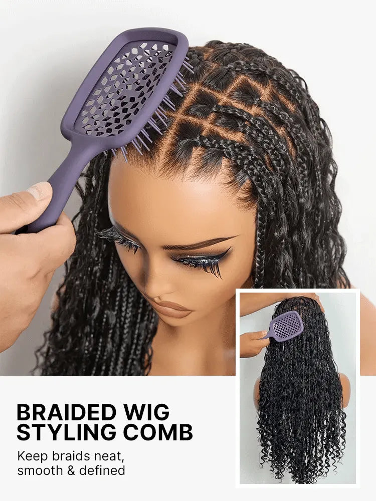 LUVME Small Curl Styling Comb | Tailored for Braids and Kinky Coily Wigs