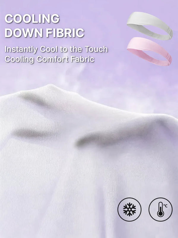 Beginner Friendly Water-Wave Wet and Wavy Headband Wig with Integrated Cooling Silk Headband, Effortless Wet-to-Dry Transformation (Get 2 Free Headbands)