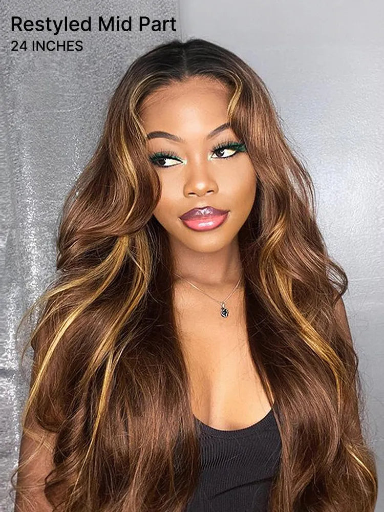 Luvme All-Day Comfort™ Wig 180% Density Honey Golden Blonde Loose Body Wave 7x6 Closure HD Lace Human Hair Wig Pre-Cut Lace Secondary image