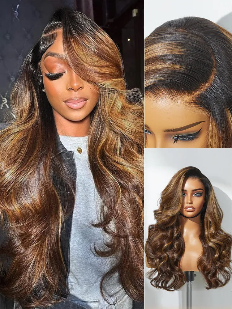 Luvme All-Day Comfort™ Wig 180% Density Honey Golden Blonde Loose Body Wave 7x6 Closure HD Lace Human Hair Wig Pre-Cut Lace Main image