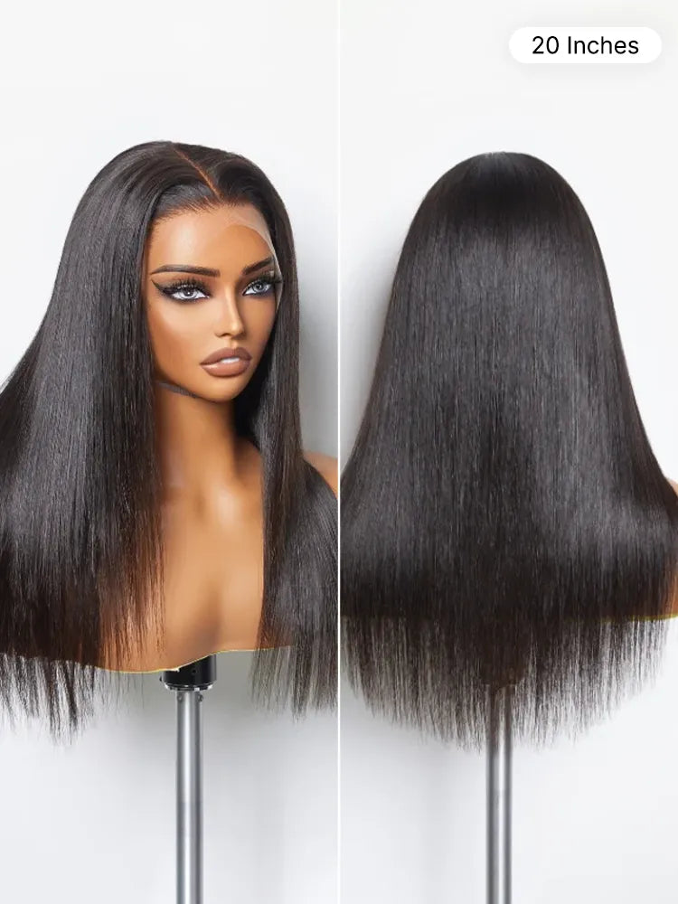 PreMax Wigs | Super Natural Hairline Silky Straight Glueless 13x4 Frontal Lace Wig Human Hair Pre-Cut Lace