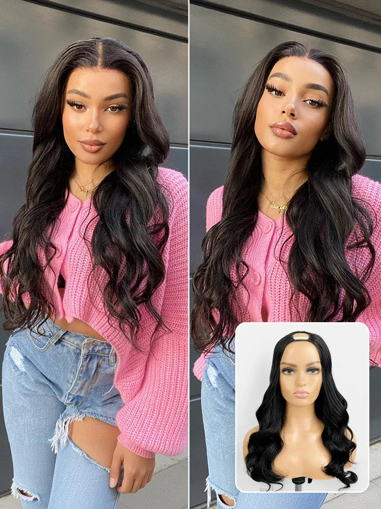 Body Wave / Straight / Kinky / Deep Wave Human Hair U Part Wig Main image