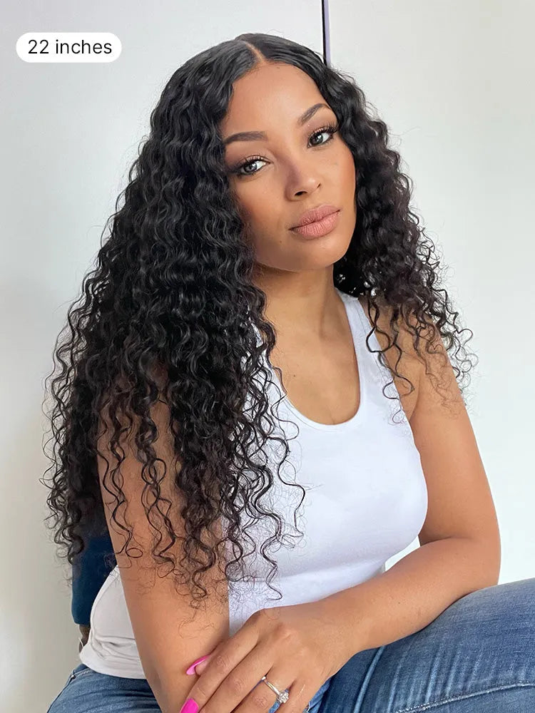 Body Wave / Straight / Kinky / Deep Wave Human Hair U Part Wig