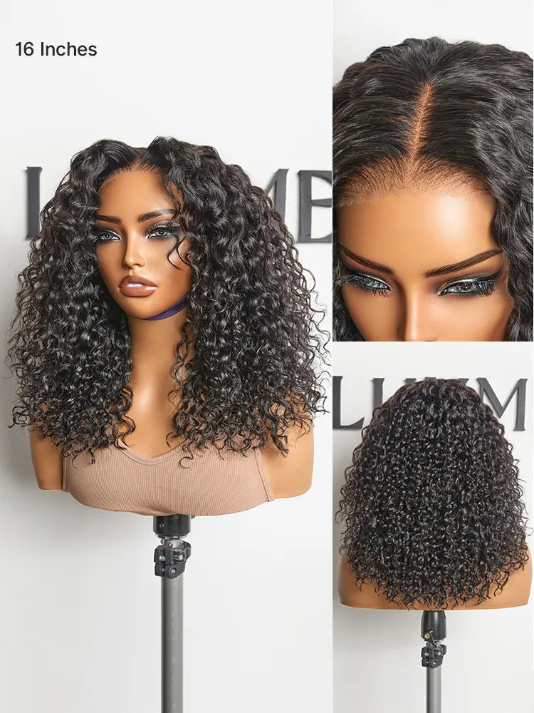 AiryFit™ Scalp Care Wigs | Effortless Water Wave Snugfit Glueless 5x5 Closure Pre-Cut Lace Curly Wig