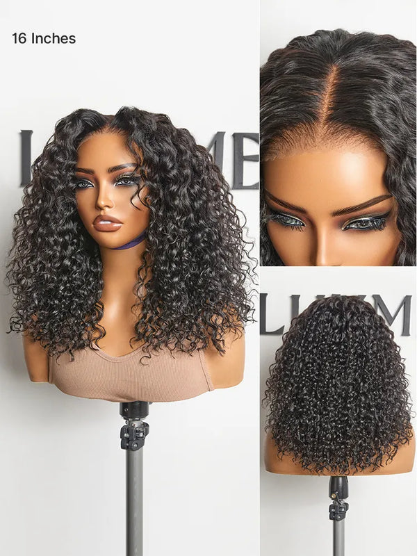AiryFit™ Scalp Care Wigs | Effortless Water Wave Snugfit Glueless 5x5 Closure Pre-Cut Lace Curly Wig