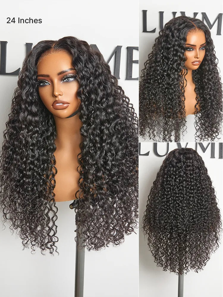 AiryFit™ Scalp Care Wigs | Effortless Water Wave Snugfit Glueless 5x5 Closure Pre-Cut Lace Curly Wig