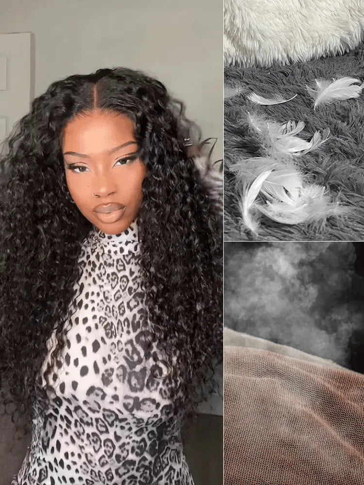 AiryFit™ Scalp Care Wigs | Effortless Water Wave Snugfit Glueless 5x5 Closure Pre-Cut Lace Curly Wig Main image