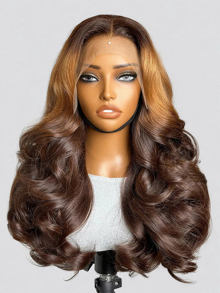 PreMax 180% Density 18 Inch 13x4 Frontal HD Lace Custom Wig Pre-cut Lace