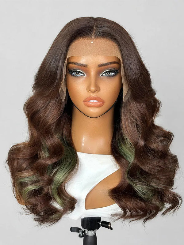 PreMax 180% Density 18 Inch 13x4 Frontal HD Lace Custom Wig Pre-cut Lace