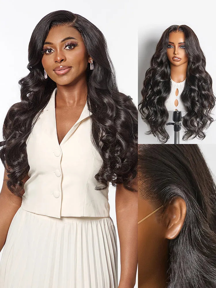 NatureMAX™ 200% / 250% Density Loose Wave Glueless Ear-to-ear 13x4 HD Lace Front Wig Pre-Cut Lace Flexi-Fit Drawstring Cap Main image