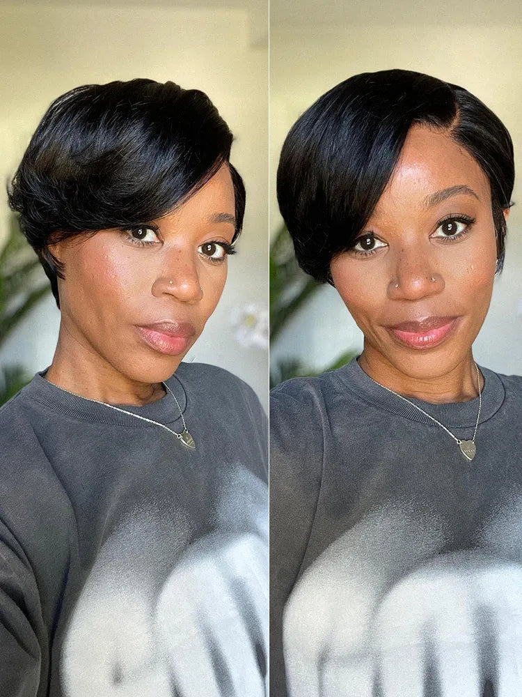 Affordable Pixie Cut Minimalist HD Lace Glueless Wig Pre-Cut Lace Main image