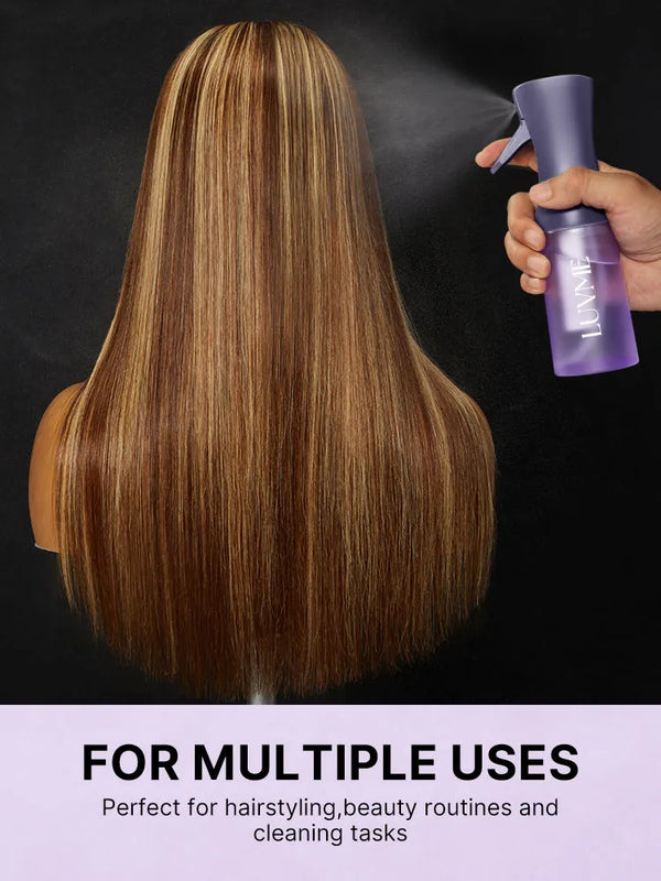 Continuous Ultra-Fine Mist Spray Bottle, Empty Spray Bottle for Hairstyling, Cleaning & More