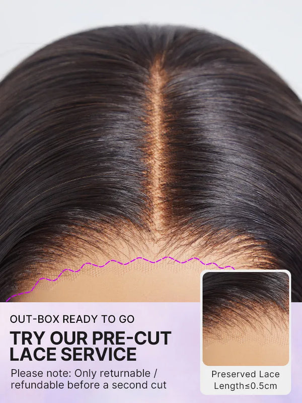 Effortlessly Chic Butterfly Cut Layered Wavy Glueless HD Minimalist Lace Short Wig