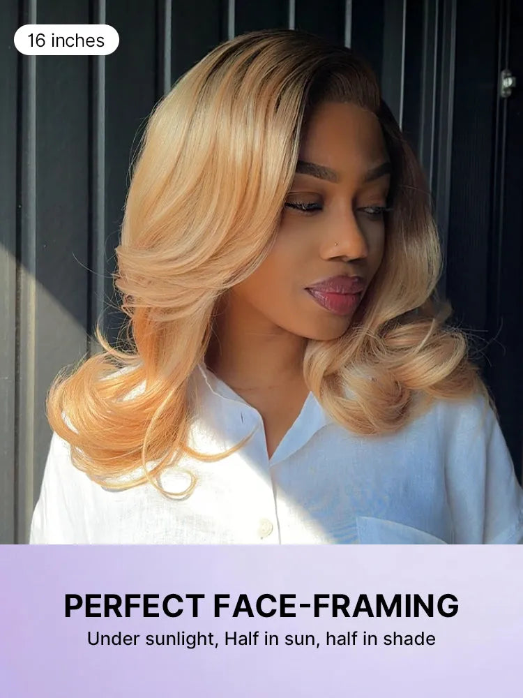 Effortlessly Chic Butterfly Cut Layered Wavy Glueless HD Minimalist Lace Short Wig