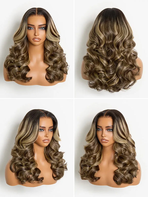 Luvme All-Day Comfort Wig 180% Density Loose Wave Sun-Kissed Blonde Highlight Glueless 7x6 Closure HD Lace Wig Pre-Cut Lace