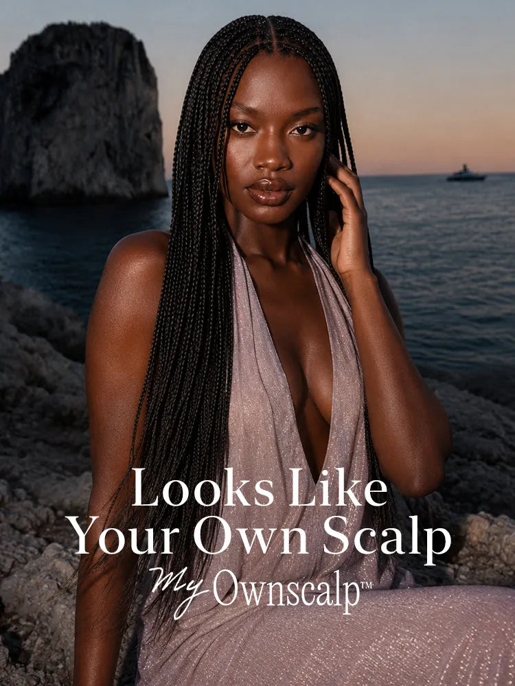 OwnScalp™ Lightweight Salon-Like Braids with a Real Scalp Look Full HD Lace Knotless Box Braided Wig - US Only Secondary image