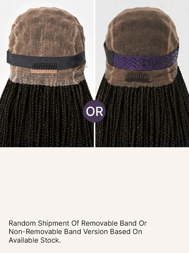 OwnScalp™ Lightweight Salon-Like Braids with a Real Scalp Look Full HD Lace Knotless Box Braided Wig - US Only