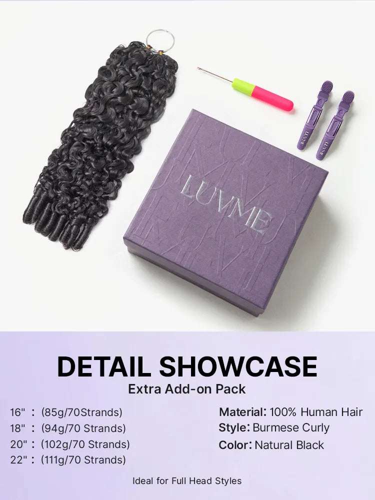 Readitress™ Pre-Separated Feather Crochet Human Hair for Miracle Knots Boho Braids | Deep Wave, Burmese Curly Protective Style (Free Gifts Included)  - US Only