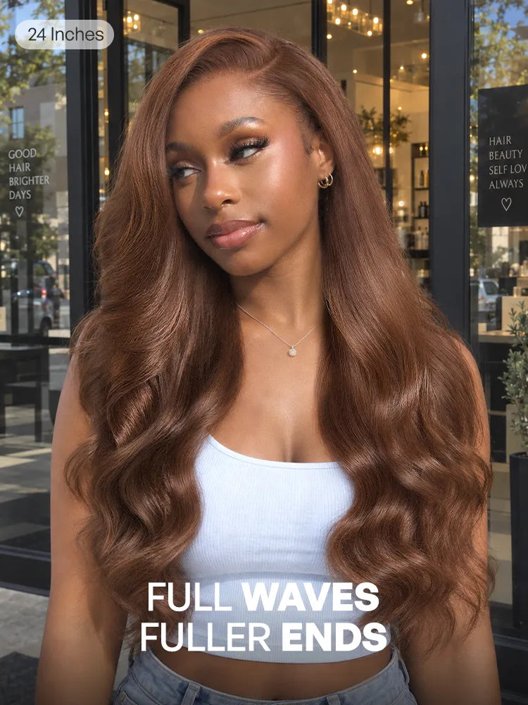 Luvme All-Day Comfort Wig 180% Density Chocolate Brown Loose Wave PartingMax Glueless 7x6 Closure HD Lace Wig Pre-Cut Lace Secondary image