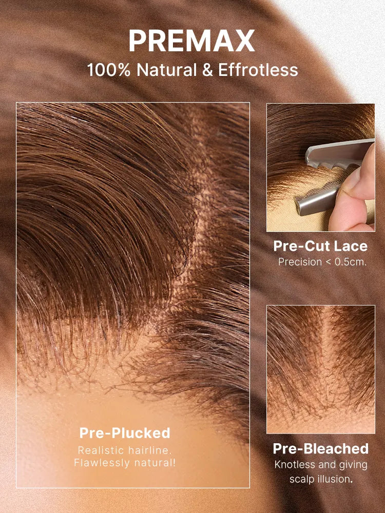 Luvme All-Day Comfort Wig 180% Density Chocolate Brown Loose Wave PartingMax Glueless 7x6 Closure HD Lace Wig Pre-Cut Lace