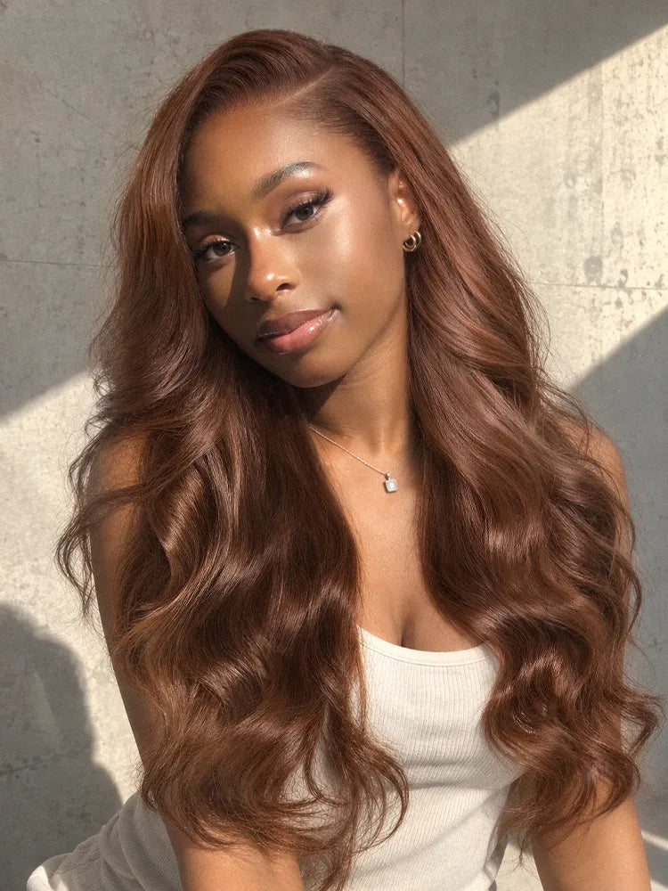 Luvme All-Day Comfort Wig 180% Density Chocolate Brown Loose Wave PartingMax Glueless 7x6 Closure HD Lace Wig Pre-Cut Lace Main image