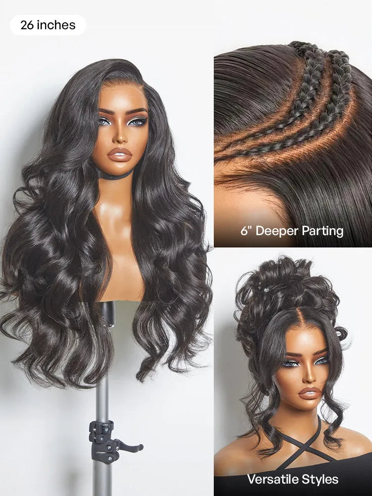 Luvme All-Day Comfort 250% Density Glueless 7x6 Closure HD Lace Loose Body Wave Long Wig Pre-Cut Lace
