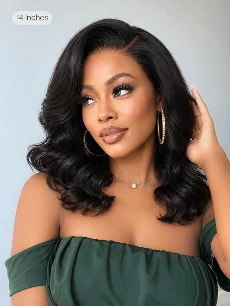 Luvme All-Day Comfort 250% Density Glueless 7x6 Closure HD Lace Loose Body Wave Short Wig Pre-Cut Lace Secondary image