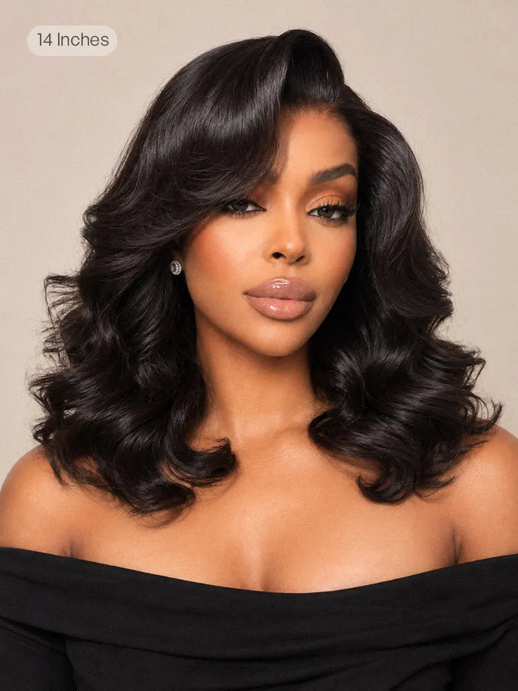 Luvme All-Day Comfort 250% Density Glueless 7x6 Closure HD Lace Loose Body Wave Short Wig Pre-Cut Lace