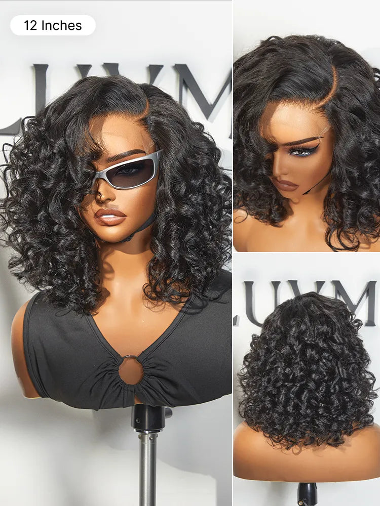 Effortless Elegance Copper Highlight / Natural Black Bouncy Curl Wig Minimalist HD Lace Glueless Wig Pre-Cut Lace