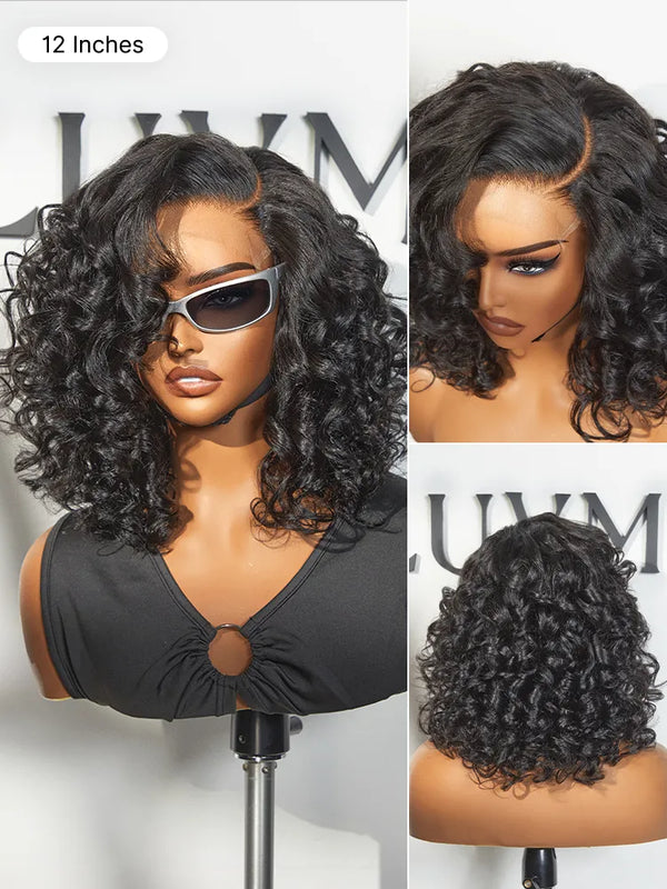 Effortless Elegance Copper Highlight / Natural Black Bouncy Curl Wig Minimalist HD Lace Glueless Wig Pre-Cut Lace