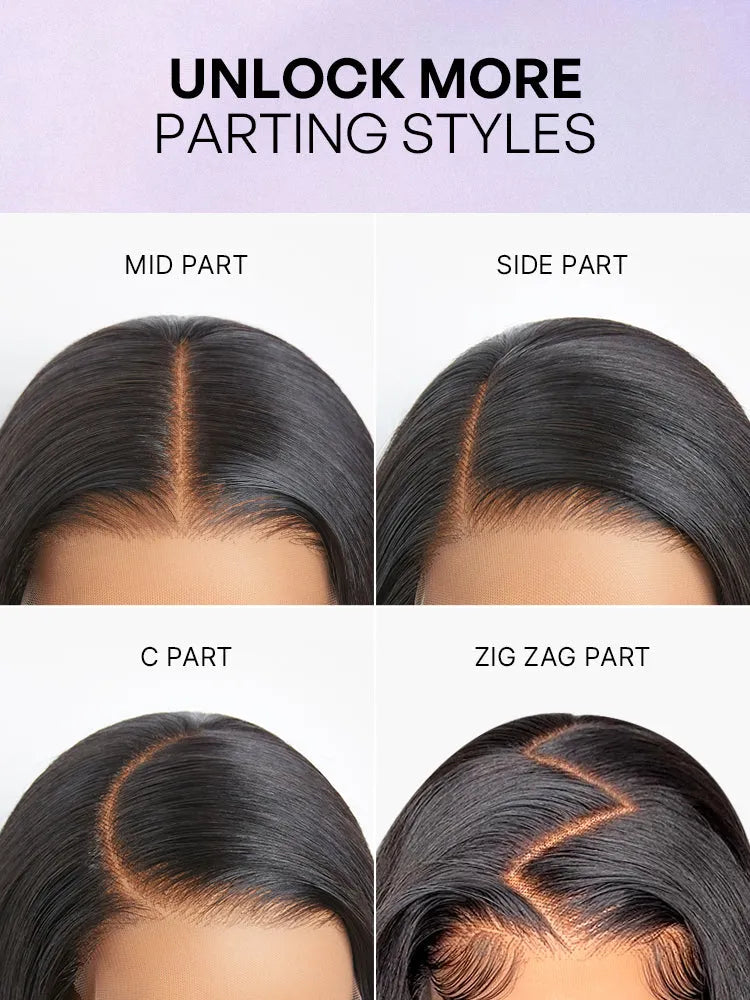 Wet and Wavy 5x5 Closure Pre-Cut Lace Water Wave Wig Glueless Side Part Human Hair Wig