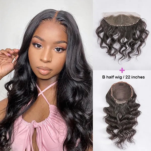 Detachable 13x4 Lace Frontal Lego Wig, Length Switched Arbitrarily | Free Combination
