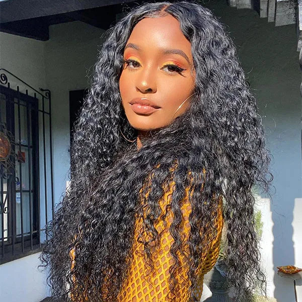 Wet & Wavy Glueless 4x4 Closure Undetectable HD Long Lace Wig 100% Human Hair Main image