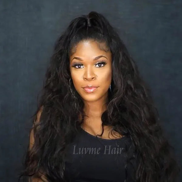 Body Wave Half Wig High Density Affordable 100% Human Hair Wig - US ONLY